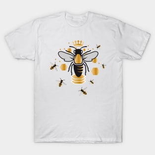 Bees queen patch T-Shirt